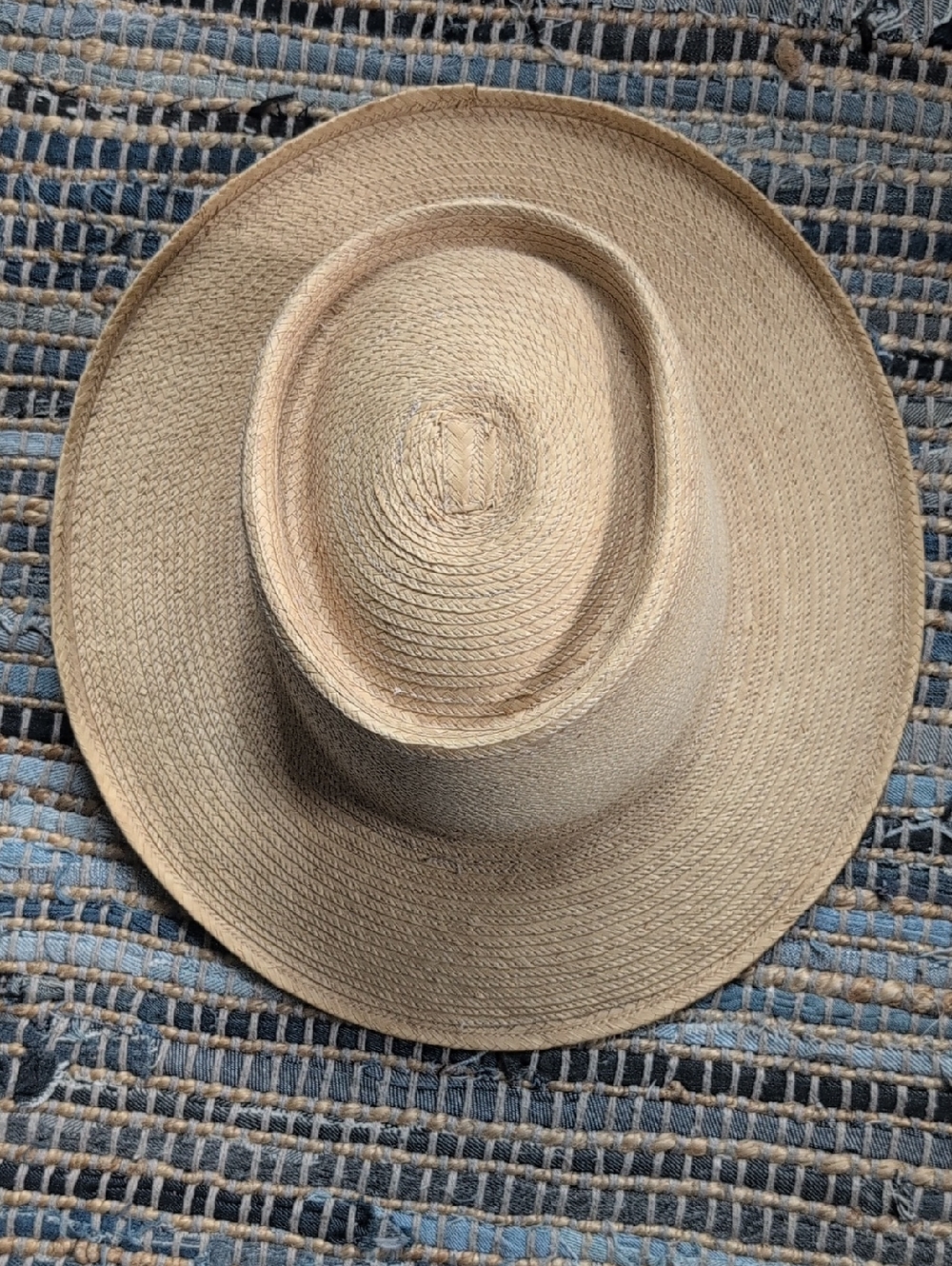 Straw Panama-Style Classic Hat Vintage